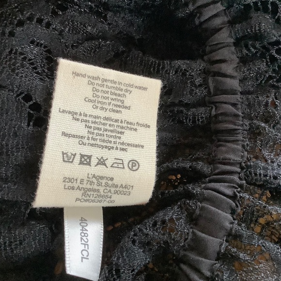 Women’s black elastic lace top - Picture 4 of 8